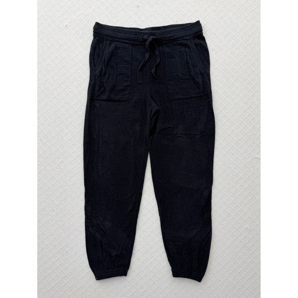 Barefoot Dreams Black Cozy Knit Jogger Pants